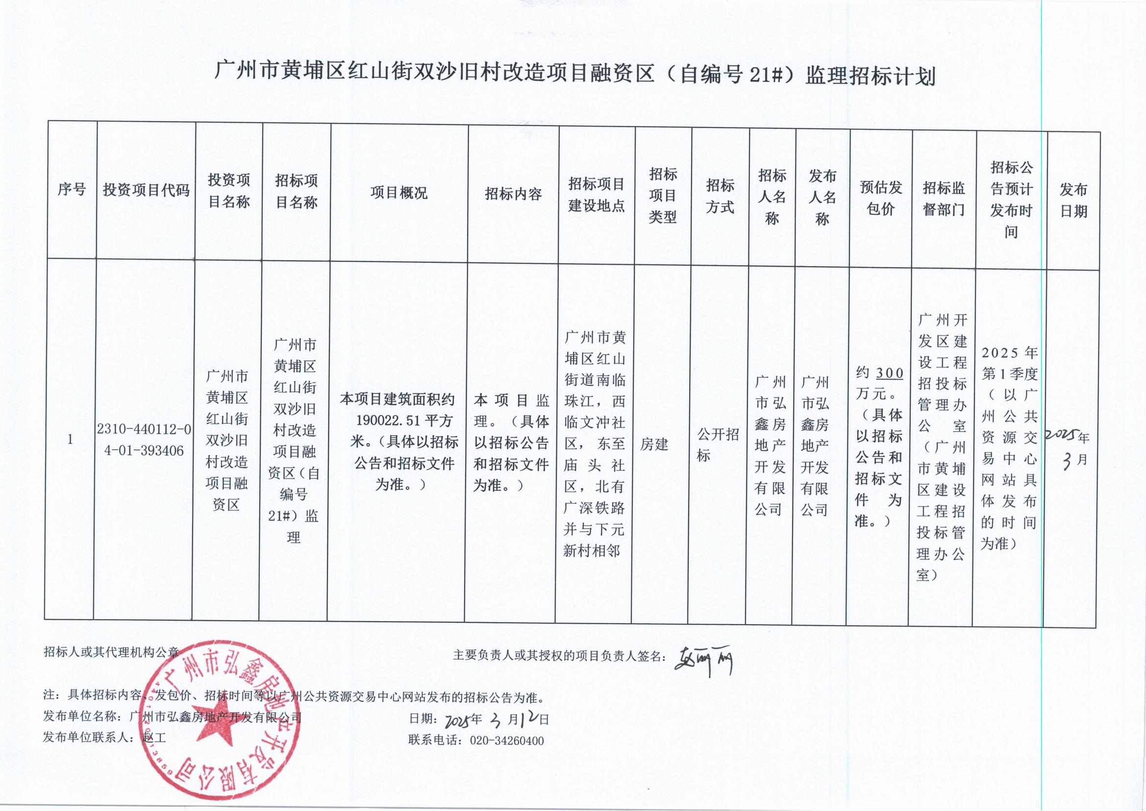 广州市黄埔区红山街双沙旧村改造项目融资区（自编号 21#）监理招标计划_00.jpg